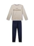 Sanetta Jungen-Schlafanzug lang Beige | Bequemer Schlafanzug für Jungen lang. | Pyjamaset Größe 164