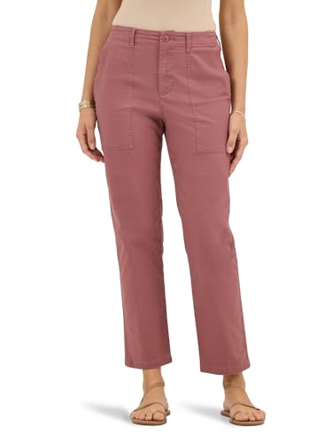 Pantalon femme Lee type chino ajusté en coton stretch noir