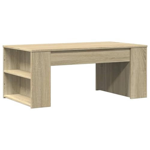vidaXL Table Basse chêne Sonoma 102x55x42 cm Bois d'ingénierie, Table d'appoint, Table de Salon, Table latérale, Bout de canapé, Table Centrale