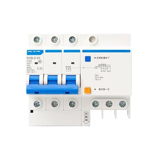 �R�d�ی쑕�u �T�[�L�b�g�u���[�J�[ 3P �R�d�ی�G�A�X�C�b�` NXBLE-63(NXBLE-63-3P/C40a/30mA/6kA)