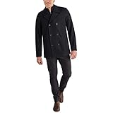 Kenneth Cole New York Men's Wool-Blend Coat with Bib