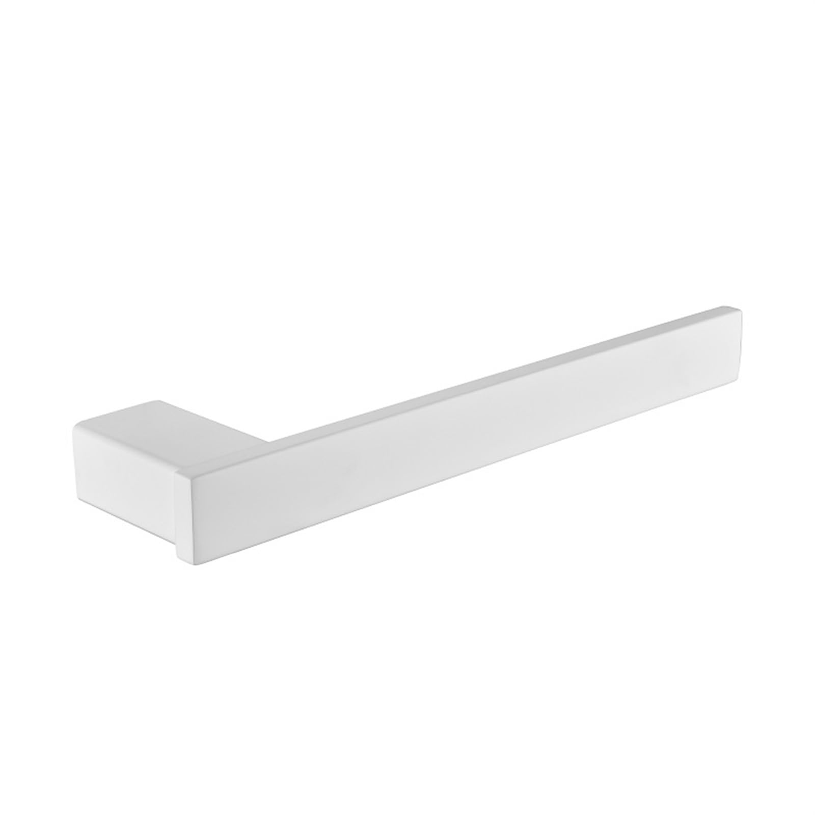 Stały uchwyt na papier toaletowy, Bathroom Set Stainless Steel Towel Bar Toilet Paper Holder Ring 2 Robe Hooks White(White 2 Pcs Hook)