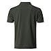 KAOKLRNI Men's Quick-Dry Active Polo Shirts Short Sleeve Performance for Golf Tennis Daily Casual Collared T-Shirt Army Green