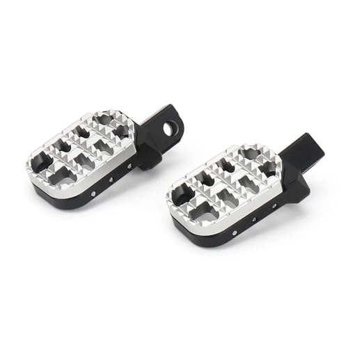 Repose-pieds alu noir argent pour road-trip en 800 MT