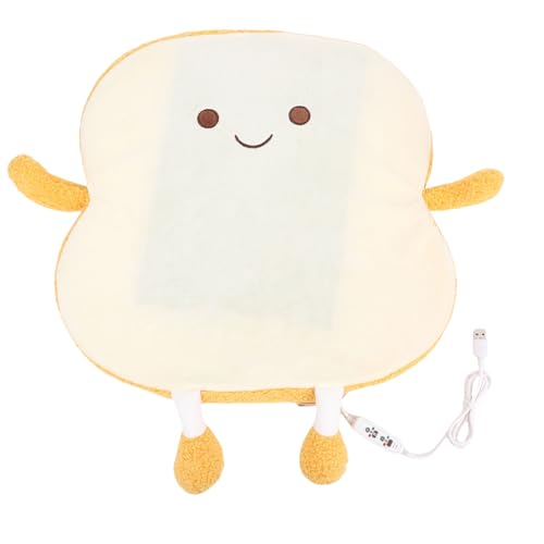 Asixxsix Cojín de asiento calefactable por USB, almohadilla térmica de felpa con 3 ajustes de temperatura y temporizador, para oficina, hogar y camping.