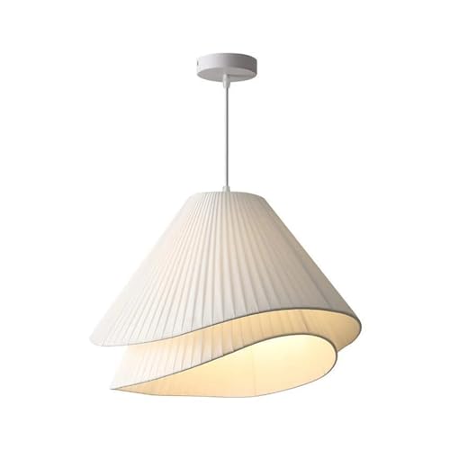 Lámpara colgante LED de estilo nórdico crema para iluminación de comedor