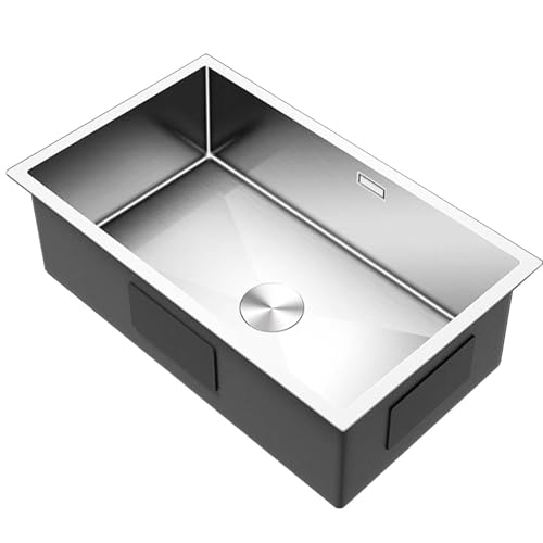 Évier de cuisine en acier inoxydable à encastrer 40x25cm