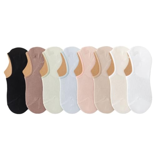 JSEIAJB Boat Socks for Girls Shallow Mouth Invisible Not Falling Off and Lightweight Boneless Short Socks