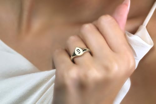 Bijoux en argent 925 avec initiale bague lettre hébraïque