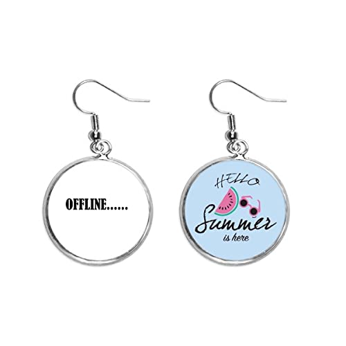 Pendientes de sandia elegantes con acabado artesanal y diseno offline exclusivo