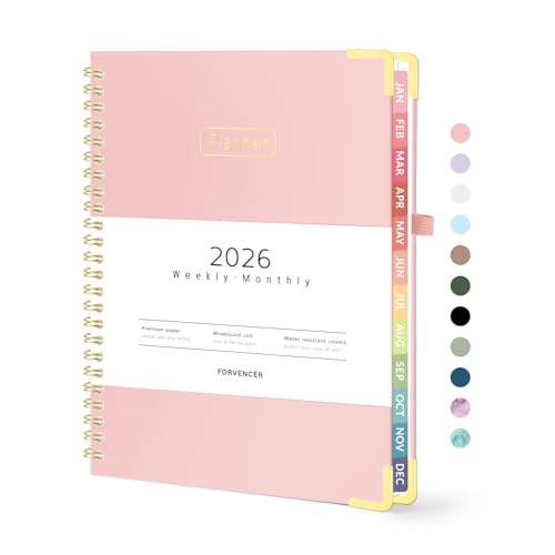 Forvencer 2026 Planner, Hardcover Calendar Planner Weekly and Monthly, January