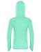 Roadbox Boys Rash Guard Hooded Shirt, Kids UPF 50+ Long Sleeve Hoodie, Youth UV Sun Protection Fishing beach Shirts Light Green