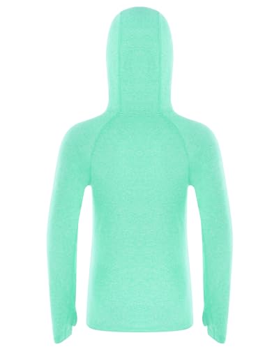 Image of Roadbox Boys Rash Guard UPF 50+ Sun Hoodie Kids Fishing Shirt Long Sleeve