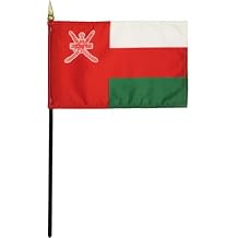 عمان - 4 في x 6 في علم العصا العالمية