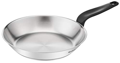 Tefal Primary E3080404 Frying Pan Stainless Steel 24 cm Premium Quality Induction for Cooking Delicious Recipes and Defrosting