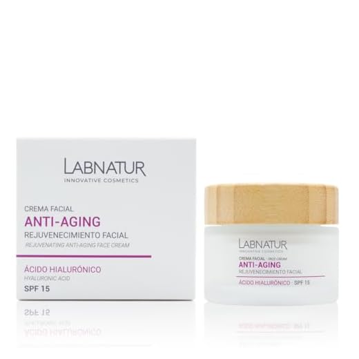 Labnatur Crema Facial Antiedad - Con Ácido Hialurónico y SPF15 - Antiarrugas, Reafirmante e Iluminadora - Protege la Piel y Mejora su Elasticidad - Natural y Vegana - Fabricada en España - 50 ml