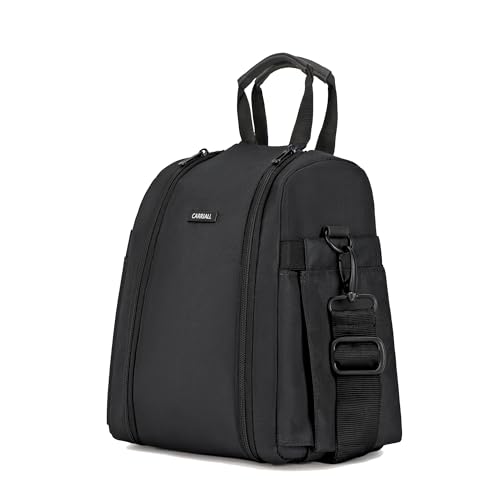 Image of Carriall Lunch Bag for Office | Water-Resistant Tiffin Bag for Office, College, School & Picnic | 8L Reusable Lunch Box Bag for Men, Women (Black)