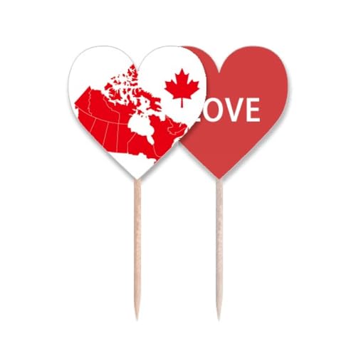 Cure-dents drapeau Canada robuste pour fixer et décorer vos amuses-bouches sans casser