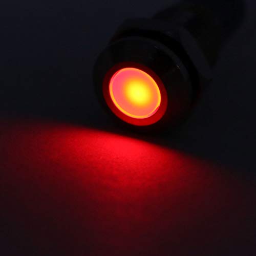 Luz Indicadora LED 8mm 12-24V para Panel Auto Moto miniatura 4