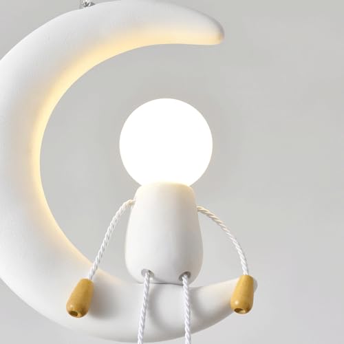 Plafonnier lune chambre enfant base réglable pour éclairage doux - 4