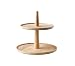 Produktbild APS 14013 Etagère VALO, 2-stufig, Ø 25/30 cm, Höhe 28 cm, Antirutschfüße, Eichenholz (geölt)