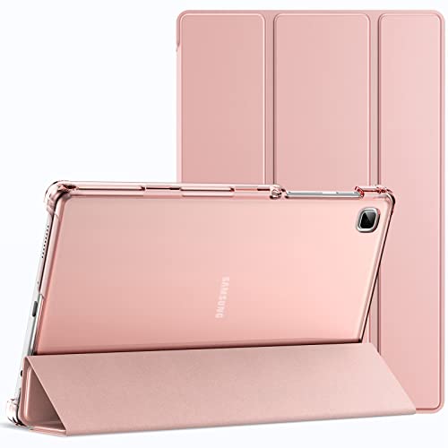 JETech Hülle für Samsung Galaxy Tab A7 Lite 8,7-Zoll 2021 (SM-T227/T225/T220), Nicht FÜR Galaxy Tab A7, Schlank Transluzent Rückseite Trifold Folio Ständer Dünn Tablet Schutzhülle (Roségold)