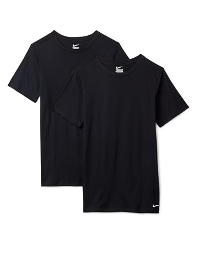 Nike Pacote com 2 camisetas masculinas Dri-fit, Preto, G