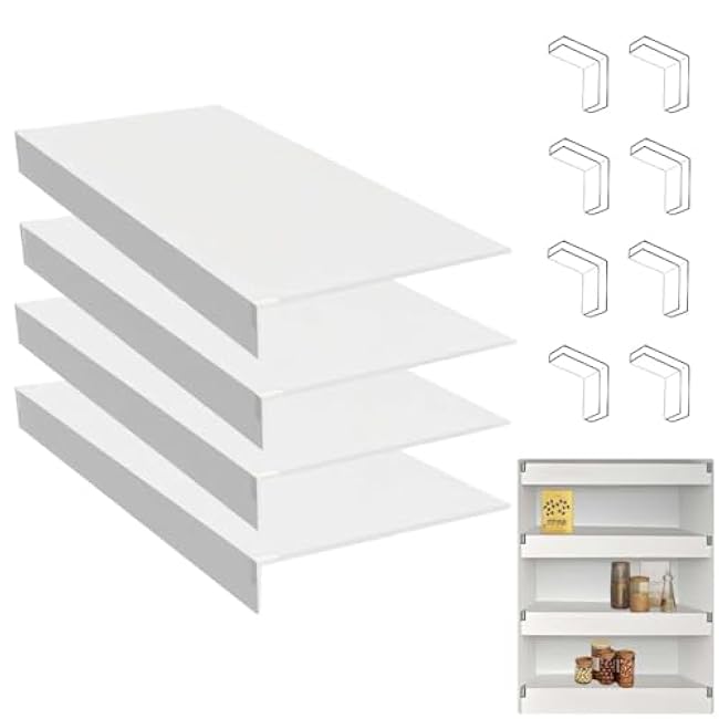 Wire Rack Covers 46x20x2in Walnut Color - Durable Shelves Covers for Store, Pantry, Kitchen, Removable Closet, Office