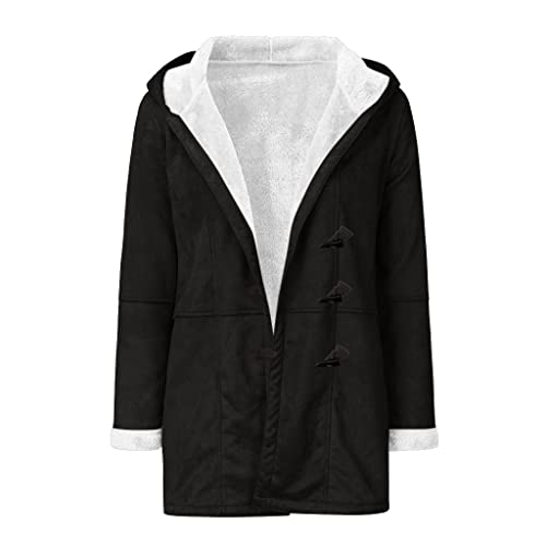 Veste légère grande taille pour femme manteau ample noir en velours et lin taille M