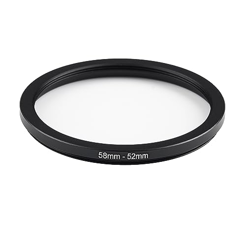 Anillo adaptador de filtro step-down de 58 mm a 52 mm, para lentes de cámara y accesorios UV, ND, CPL de todas las marcas, fabricado en aluminio anodizado miniatura 2