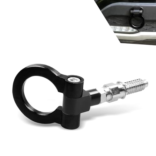 Zigeiya Car Front Bumper Tow Hook, Screw-on Smooth Towing Trailer