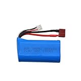 Peso: 90g Grehod Batería lipo de 7,4 V 3000 mAh 18650 para UDI U12A Syma S033g Q1 H100 H101 H102 H103 FT009 RC Barcos Modelo avión EL-2P / SM/JST/T Enchufe EUCharger