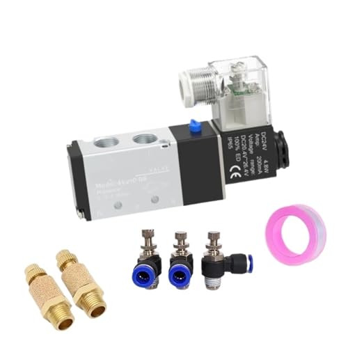 Electroválvula neumática 4V210-08 DC24V de 5 vías y 2 posiciones para control de aire 2