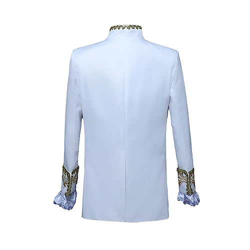 Mens Medieval Suit Gothic Vintage Embroidery Victorian Suits Outfits Long Sleeve Uniform Tuxedo Coat Pant Bow Tie4