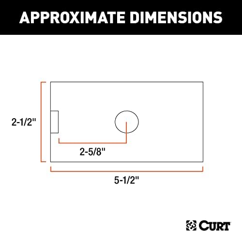 CURT Manufacturing 45405 2-1/2" to 2" Receiver Adapter view 6
