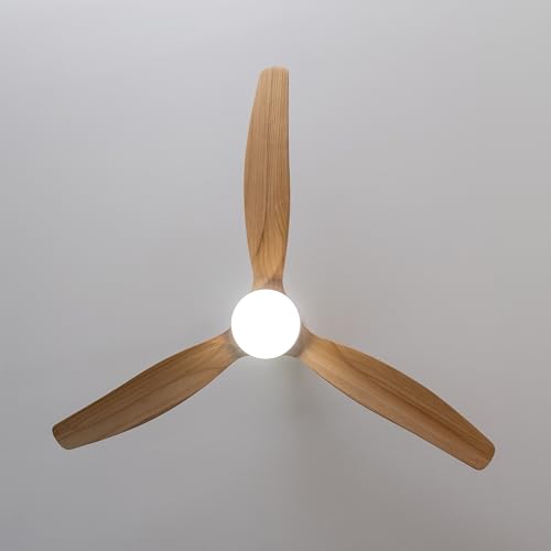 Cecotec - Deckenventilatoren mit Licht EnergySilence Aero 5275 LightWood, 132 cm mit 40W DC-Motor, Fernbedienung, Doppelhöhe-LED, Timer… – Ansicht 5