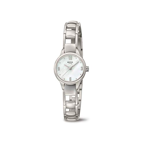 Preisvergleich Produktbild Boccia Damen Analog Quarz Uhr mit Titan Armband 3277-01