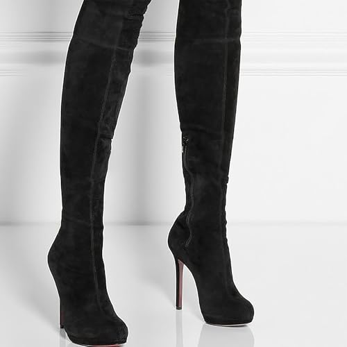 Bottes à talons ultra-hauts stretch : finis les mollets serrés avec ces cuissardes - 6