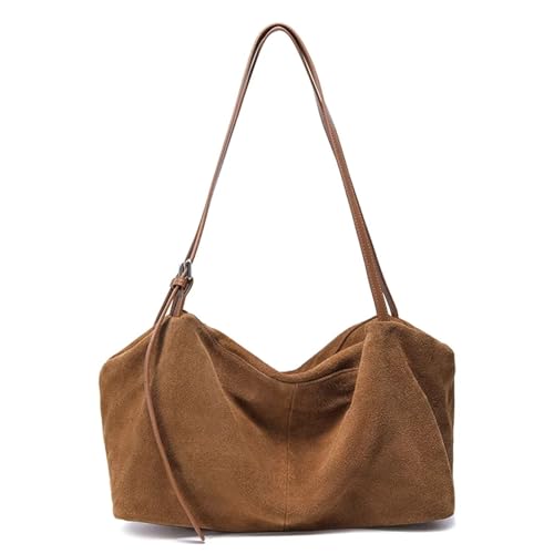 Sac à bandoulière en daim marron : finis les sacs fragiles pour le quotidien