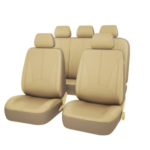 Housses de siège voiture beige pour voyages en famille et trajets en Dodge et RAM