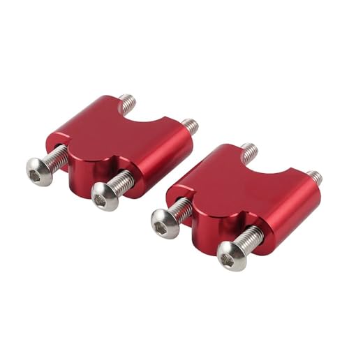 Supports rehausseurs Raptor 700 pinces de guidon en alu anodisé rouge pour quad