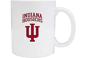 Indiana Hoosiers Ceramic Mug: White Collegiate Coffee Cup