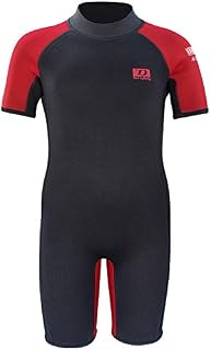 Dark Lightning Kids Wetsuit for Boys and Girls, 3mm Shorty Neoprene Thermal Swimsuit