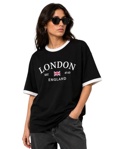 Image of ColorChakra Cotton Oversized Tshirt for Womens Down Shoulder Loose fit t-Shirt Women Baggy Style Oversize t-Shirt Korean fit