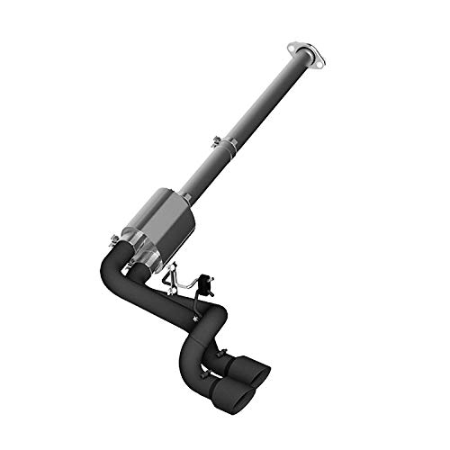 MBRP S5261BLK Exhaust System Cat Back (2009-2014 Ford F150 3" Pre-Axle Dual Outlet, Black Coated)