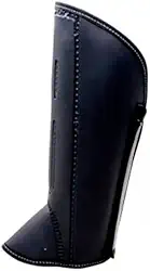 Perneira De Segurança, Proteção Picada De Cobra, Couro Sintético - Modelo 3 Talas Com Velcro/Original (gg)