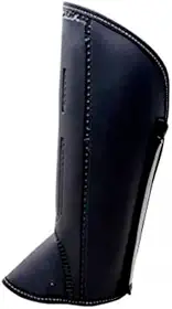 Perneira De Segurança, Proteção Picada De Cobra, Couro Sintético - Modelo 3 Talas Com Velcro/Original (gg)