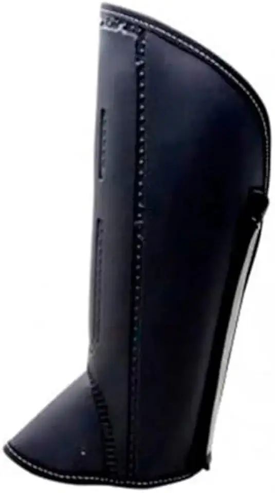 Perneira De Segurança, Proteção Picada De Cobra, Couro Sintético - Modelo 3 Talas Com Velcro/Original (gg)