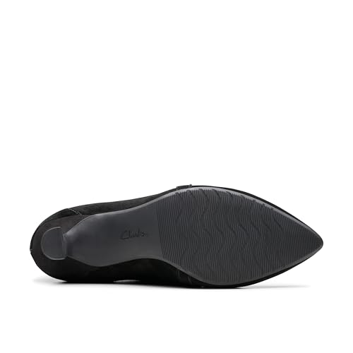 Clarks Clarks Collection Women's Kataleyna Sol Pump, Black Suede, 6 Wide US