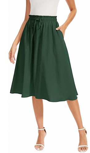 Jupe courte d'été pour femme avec cordon et poches style décontracté
